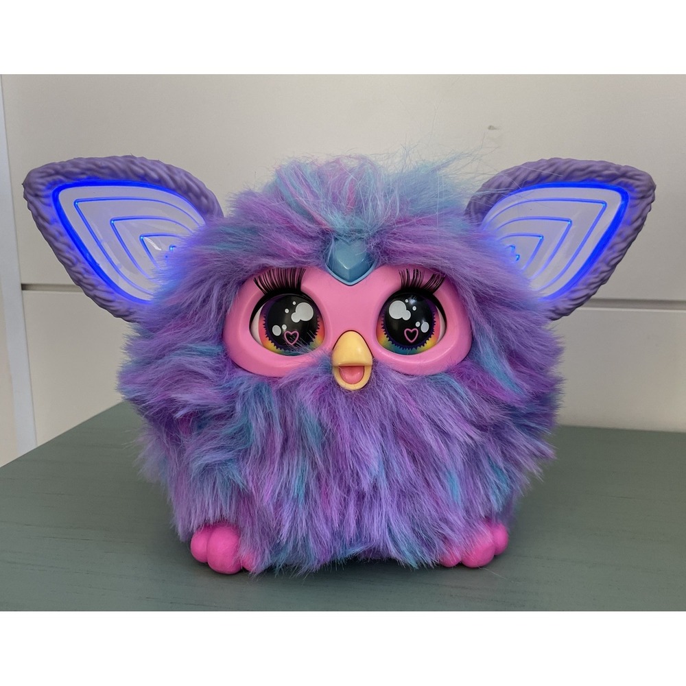 Hasbro Furby Purple Interactive Plush Toy 2023 Voice Activated F6743 Tested